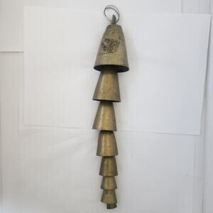 Vintage Brass Bedouin camel bells 8 bells